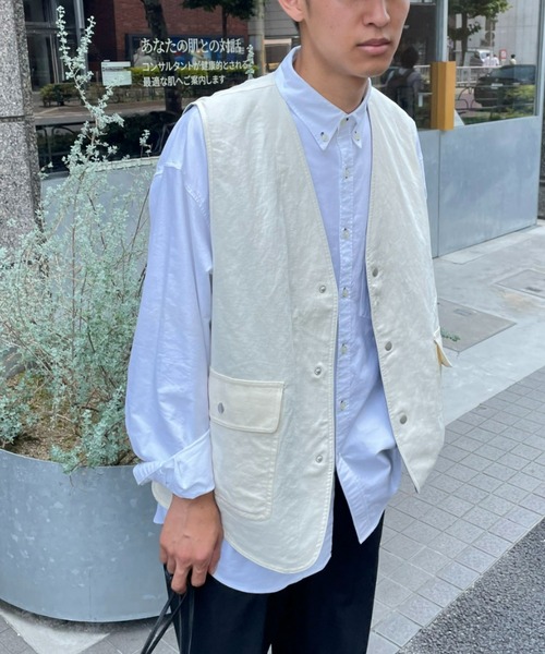 CIAOPANIC（チャオパニック）の「リバーシブルベスト（ベスト・メンズ・オフホワイト/オリーブ・MEDIUM/LARGE）」の3枚目の写真