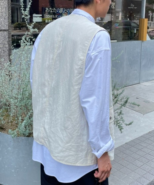 CIAOPANIC（チャオパニック）の「リバーシブルベスト（ベスト・メンズ・オフホワイト/オリーブ・MEDIUM/LARGE）」の5枚目の写真
