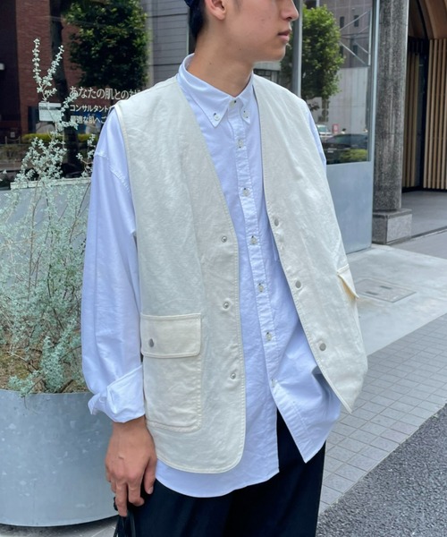 CIAOPANIC（チャオパニック）の「リバーシブルベスト（ベスト・メンズ・オフホワイト/オリーブ・MEDIUM/LARGE）」の9枚目の写真