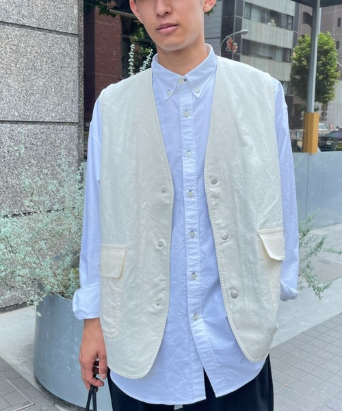 CIAOPANIC（チャオパニック）の「リバーシブルベスト（ベスト・メンズ・オフホワイト/オリーブ・MEDIUM/LARGE）」の11枚目の写真