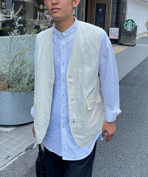 CIAOPANIC（チャオパニック）の「リバーシブルベスト（ベスト・メンズ・オフホワイト/オリーブ・MEDIUM/LARGE）」の12枚目の写真