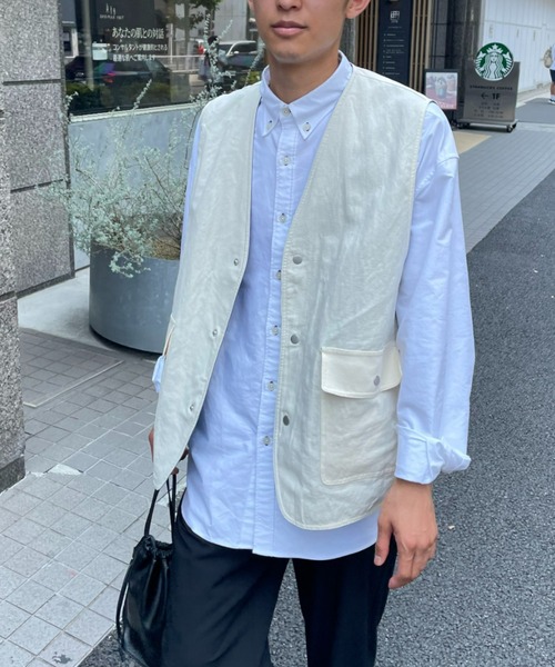 CIAOPANIC（チャオパニック）の「リバーシブルベスト（ベスト・メンズ・オフホワイト/オリーブ・MEDIUM/LARGE）」の13枚目の写真