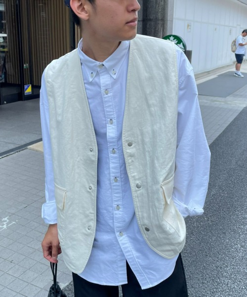 CIAOPANIC（チャオパニック）の「リバーシブルベスト（ベスト・メンズ・オフホワイト/オリーブ・MEDIUM/LARGE）」の18枚目の写真