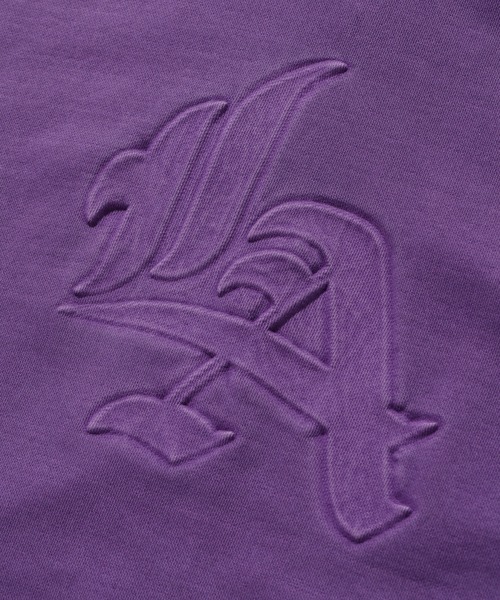 XLARGE（エクストララージ）の「PIGMENT DYED EMBOSS LOGO ZIP HOODED SWEAT（パーカー・メンズ・ブラック/パープル/ネイビー・S/M/L/XL）」の10枚目の写真