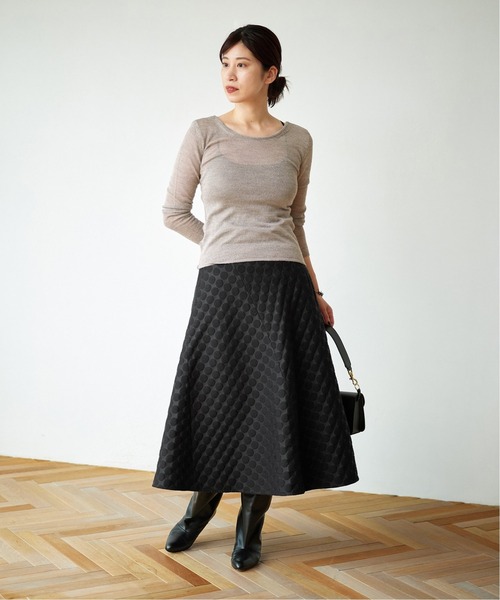 VERMEIL par iena（ヴェルメイユパーイエナ）の「DUTELポルカドットスカート（スカート・レディース・ブラック/イエロー・40/38/36）」の4枚目の写真