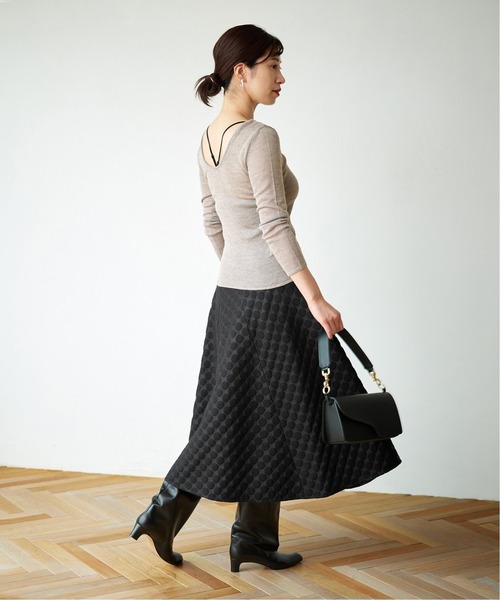 VERMEIL par iena（ヴェルメイユパーイエナ）の「DUTELポルカドットスカート（スカート・レディース・ブラック/イエロー・40/38/36）」の13枚目の写真