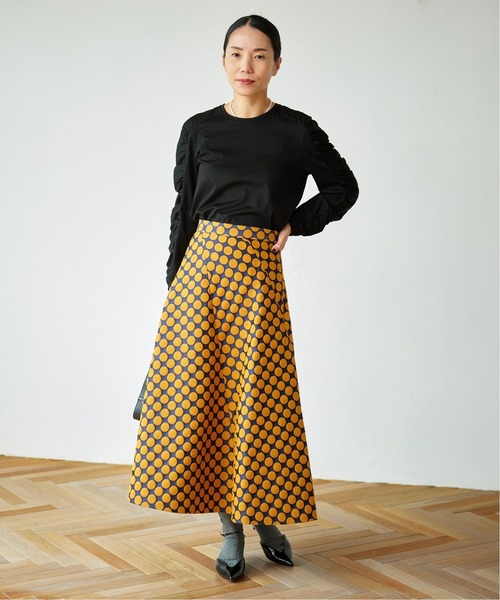 VERMEIL par iena（ヴェルメイユパーイエナ）の「DUTELポルカドットスカート（スカート・レディース・ブラック/イエロー・40/38/36）」の10枚目の写真