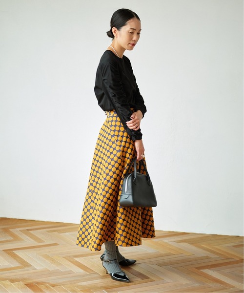 VERMEIL par iena（ヴェルメイユパーイエナ）の「DUTELポルカドットスカート（スカート・レディース・ブラック/イエロー・40/38/36）」の8枚目の写真