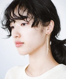 haco! | 揺れるイヤアクセはモテるらしい！？いつものカジュアルコーデに合わせるだけでパッと華やぐミックスチェーンのピアス＆イヤリング ＜1:ピアス　2:イヤリング＞(ピアス（両耳用）)