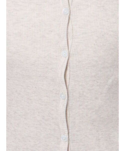 Ungrid(アングリッド)の「オーガニックコットンテレコカーディガン(カーディガン/ボレロ・レディース・アイボリー/ブラック・FREE)」の8枚目の写真