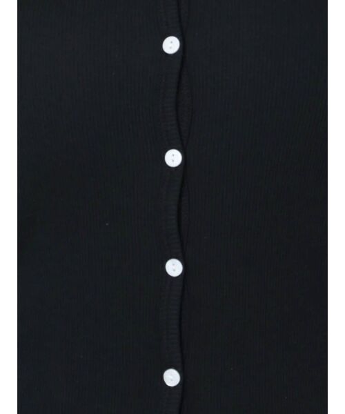 Ungrid(アングリッド)の「オーガニックコットンテレコカーディガン(カーディガン/ボレロ・レディース・アイボリー/ブラック・FREE)」の10枚目の写真