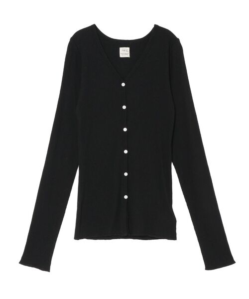 Ungrid(アングリッド)の「オーガニックコットンテレコカーディガン(カーディガン/ボレロ・レディース・アイボリー/ブラック・FREE)」の18枚目の写真