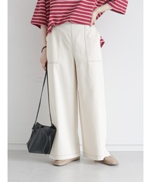 ehka sopo | 配色ステッチワイドパンツ(その他パンツ)