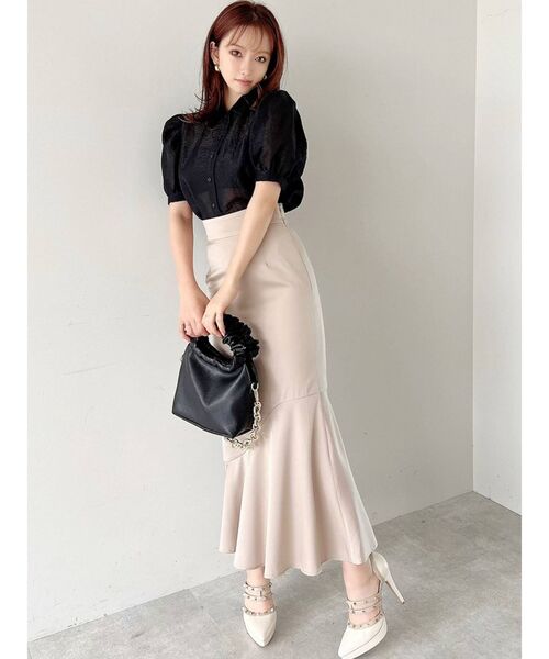 RESEXXY（リゼクシー）の「ハンドルデザインハンドバッグ（ハンドバッグ・レディース・ブラック/グリーン/アイボリー・FREE）」の6枚目の写真