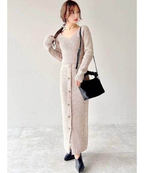 RESEXXY（リゼクシー）の「ハンドルデザインハンドバッグ（ハンドバッグ・レディース・ブラック/グリーン/アイボリー・FREE）」の8枚目の写真