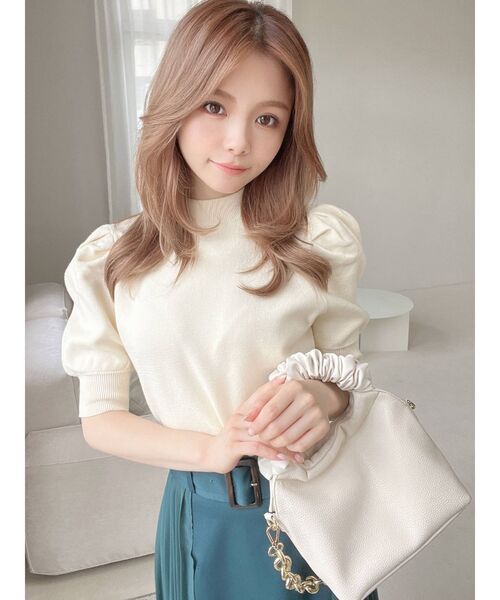 RESEXXY（リゼクシー）の「ハンドルデザインハンドバッグ（ハンドバッグ・レディース・ブラック/グリーン/アイボリー・FREE）」の14枚目の写真