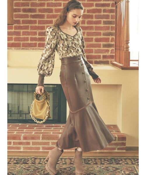 RESEXXY（リゼクシー）の「ハンドルデザインハンドバッグ（ハンドバッグ・レディース・ブラック/グリーン/アイボリー・FREE）」の21枚目の写真