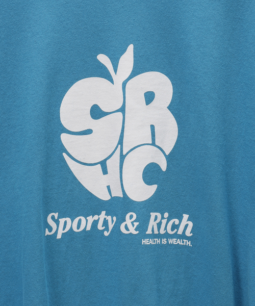 SPORTY&RICH(スポーティアンドリッチ)の「【SPORTY&RICH / スポーティアンドリッチ】APPLE T-SHIRT(Tシャツ/カットソー・メンズ・ブルー系その他・SMALL/MEDIUM/LARGE)」の14枚目の写真