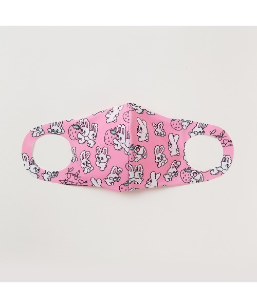 PR01.（ピーアールワン）の「MASK BOX foxy illustrations (BEAR/BUNNY)（マスク・レディース・ピンク系その他/ピンク・FREE）」の3枚目の写真