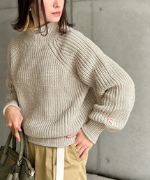 Java | 《JaVa ジャバコラボ》首元くるりん。ボトルネックチャンキーニットプルオーバー(ニット/セーター)