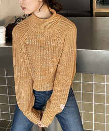 Java | 《JaVa ジャバコラボ》首元くるりん。ボトルネックチャンキーニットプルオーバー(ニット/セーター)