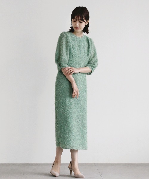 kaene（カエン）の「ショートジャガードドレス（ドレス・レディース・ピンク/ミント・38/36）」の12枚目の写真