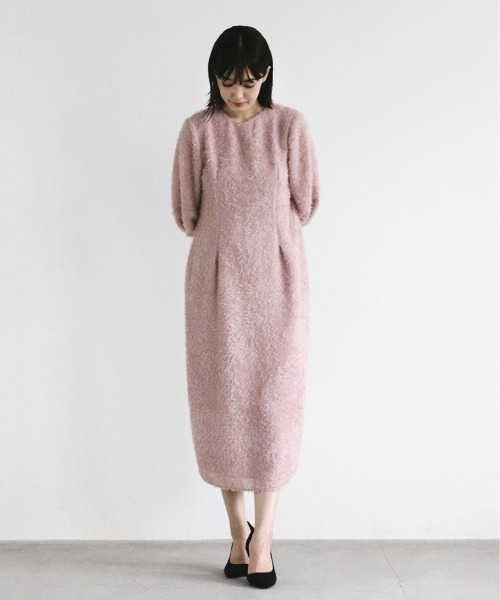 kaene（カエン）の「ショートジャガードドレス（ドレス・レディース・ピンク/ミント・38/36）」の6枚目の写真