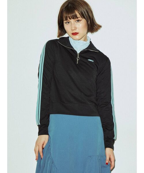 jouetie（ジュエティ）の「ハーフジップジャージプルオーバー（ジャージ・レディース・グリーン/ブラック/オリーブ/レッド・MEDIUM）」の8枚目の写真