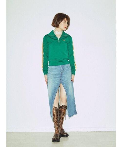 jouetie（ジュエティ）の「ハーフジップジャージプルオーバー（ジャージ・レディース・グリーン/ブラック/オリーブ/レッド・MEDIUM）」の21枚目の写真