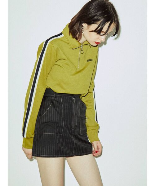 jouetie（ジュエティ）の「ハーフジップジャージプルオーバー（ジャージ・レディース・グリーン/ブラック/オリーブ/レッド・MEDIUM）」の22枚目の写真