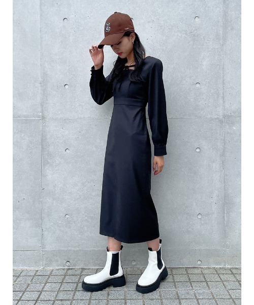 ENVYM(アンビー)の「ボレロコンビOP(ワンピース・レディース・チェック/ブラック・FREE)」の16枚目の写真