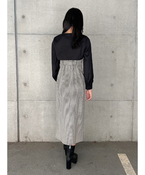 ENVYM(アンビー)の「ボレロコンビOP(ワンピース・レディース・チェック/ブラック・FREE)」の22枚目の写真