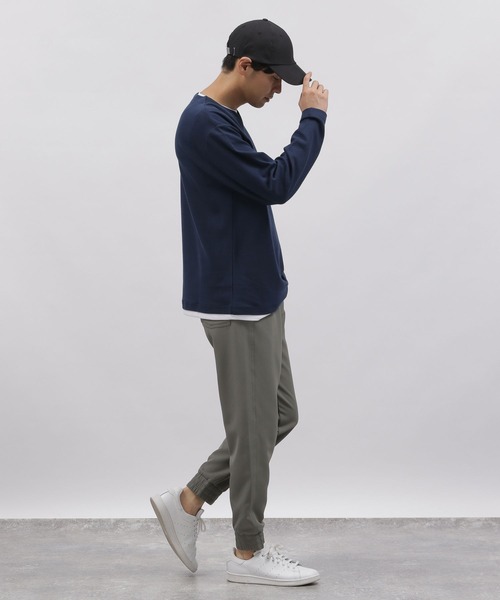 LAKOLE(ラコレ)の「キーネックレイヤードロングTシャツ / 150758(Tシャツ/カットソー・メンズ・ブラック/オリーブ/ベージュ/ネイビー・X-LARGE/MEDIUM/LARGE)」の22枚目の写真
