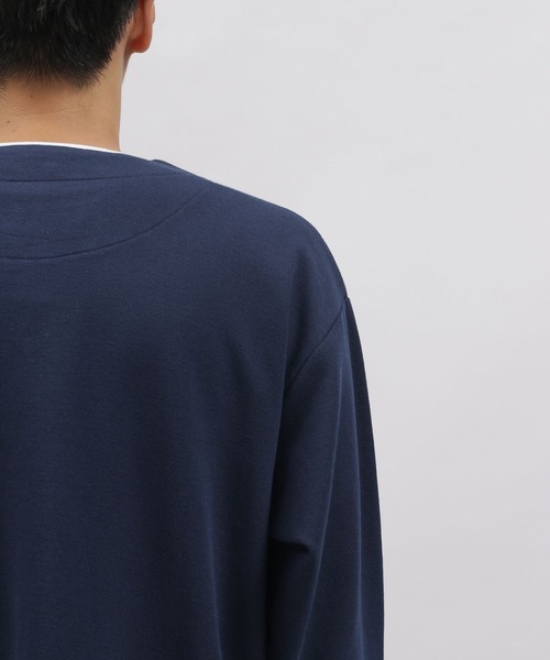 LAKOLE(ラコレ)の「キーネックレイヤードロングTシャツ / 150758(Tシャツ/カットソー・メンズ・ブラック/オリーブ/ベージュ/ネイビー・X-LARGE/MEDIUM/LARGE)」の16枚目の写真