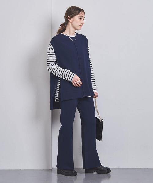UNITED ARROWS（ユナイテッドアローズ）の「ラウンドヘム ロングスリーブ カットソー（Tシャツ/カットソー・レディース・ブラウン/オフホワイト/その他1・FREE）」の12枚目の写真