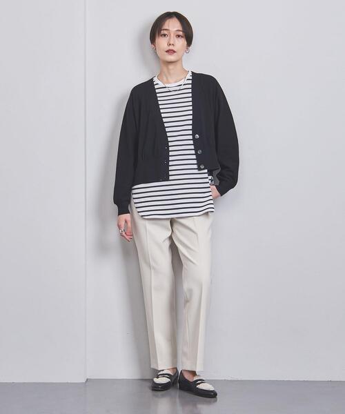 UNITED ARROWS（ユナイテッドアローズ）の「ラウンドヘム ロングスリーブ カットソー（Tシャツ/カットソー・レディース・ブラウン/オフホワイト/その他1・FREE）」の13枚目の写真