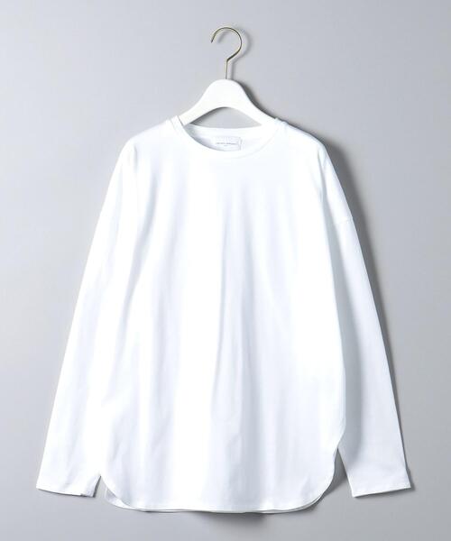 UNITED ARROWS（ユナイテッドアローズ）の「ラウンドヘム ロングスリーブ カットソー（Tシャツ/カットソー・レディース・ブラウン/オフホワイト/その他1・FREE）」の20枚目の写真