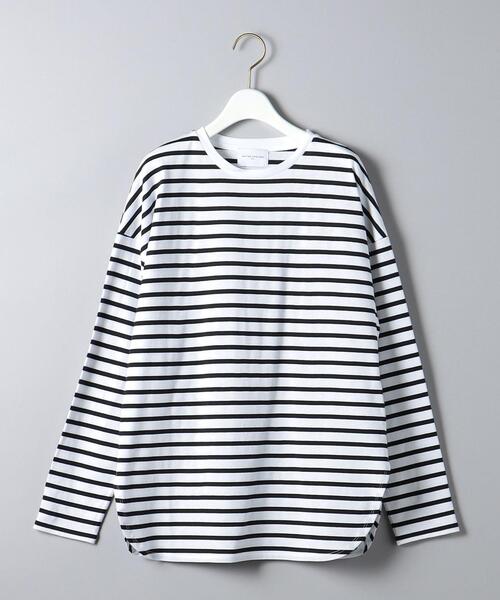 UNITED ARROWS（ユナイテッドアローズ）の「ラウンドヘム ロングスリーブ カットソー（Tシャツ/カットソー・レディース・ブラウン/オフホワイト/その他1・FREE）」の22枚目の写真