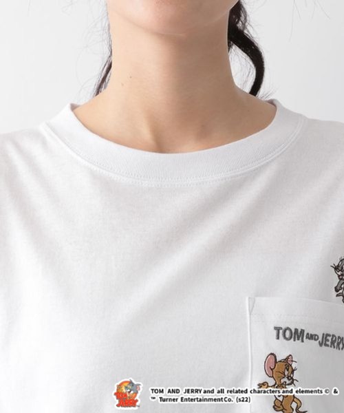 Tom&Jerry(トムアンドジェリー)の「別注/トムとジェリー刺繍バックプリントロンT(Tシャツ/カットソー・レディース・ホワイト/イエロー/ダークグリーン/ネイビー・FREE)」の20枚目の写真