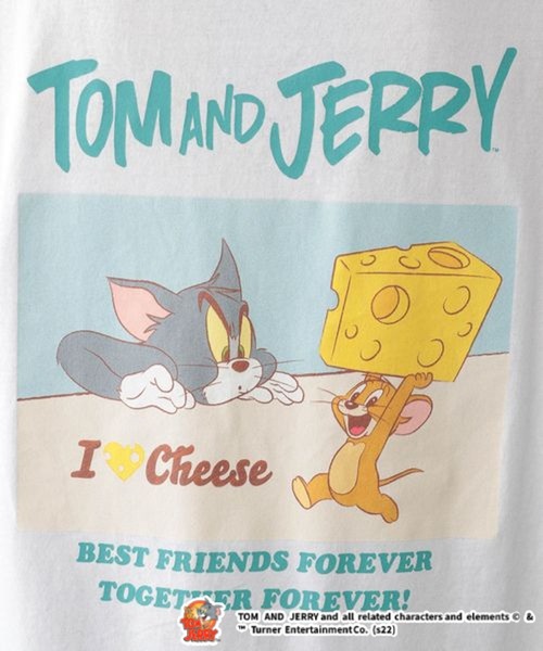 Tom&Jerry(トムアンドジェリー)の「別注/トムとジェリー刺繍バックプリントロンT(Tシャツ/カットソー・レディース・ホワイト/イエロー/ダークグリーン/ネイビー・FREE)」の8枚目の写真