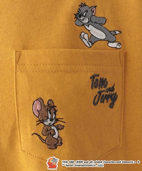 Tom&Jerry(トムアンドジェリー)の「別注/トムとジェリー刺繍バックプリントロンT(Tシャツ/カットソー・レディース・ホワイト/イエロー/ダークグリーン/ネイビー・FREE)」の13枚目の写真