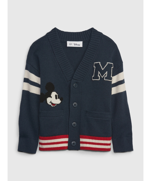 GAP(ギャップ)の「babyGap ディズニー ミッキーマウス バーシティ セーターカーディガン(カーディガン/ボレロ・キッズ・ブルー系その他・12-18M/5 YRS/3 YRS/2 YRS/4 YRS/18-24M)」の1枚目の写真