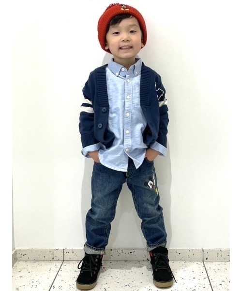 GAP(ギャップ)の「babyGap ディズニー ミッキーマウス バーシティ セーターカーディガン(カーディガン/ボレロ・キッズ・ブルー系その他・12-18M/5 YRS/3 YRS/2 YRS/4 YRS/18-24M)」の4枚目の写真