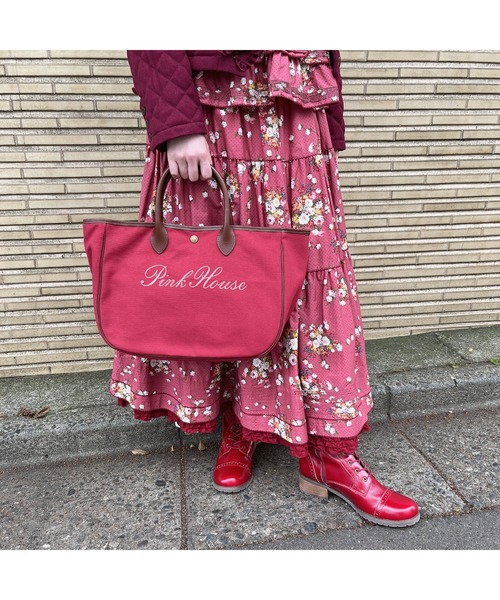 PINK HOUSE（ピンクハウス）の「ブルーミングドットプリントスカート