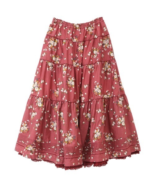 ピンクハウス♡２０２２秋♡ロングスカート♡ブルーミングドットプリント　ピンク PINK HOUSE（ピンクハウス）の「ブルーミングドットプリントスカート