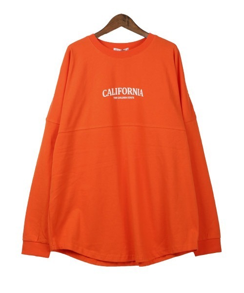 LUXSTYLE(ラグスタイル)の「バックロゴ発泡プリントロンT(Tシャツ/カットソー・メンズ・ネイビー/イエロー/オレンジ/ホワイト/グリーン/ブラック・L/M)」の15枚目の写真