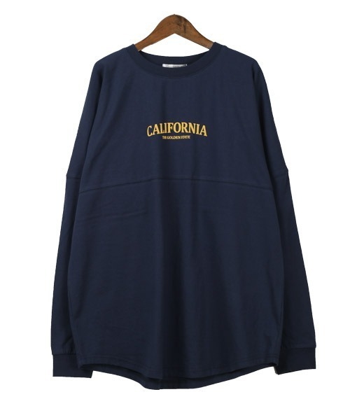 LUXSTYLE(ラグスタイル)の「バックロゴ発泡プリントロンT(Tシャツ/カットソー・メンズ・ネイビー/イエロー/オレンジ/ホワイト/グリーン/ブラック・L/M)」の16枚目の写真