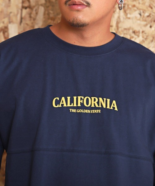 LUXSTYLE(ラグスタイル)の「バックロゴ発泡プリントロンT(Tシャツ/カットソー・メンズ・ネイビー/イエロー/オレンジ/ホワイト/グリーン/ブラック・L/M)」の21枚目の写真