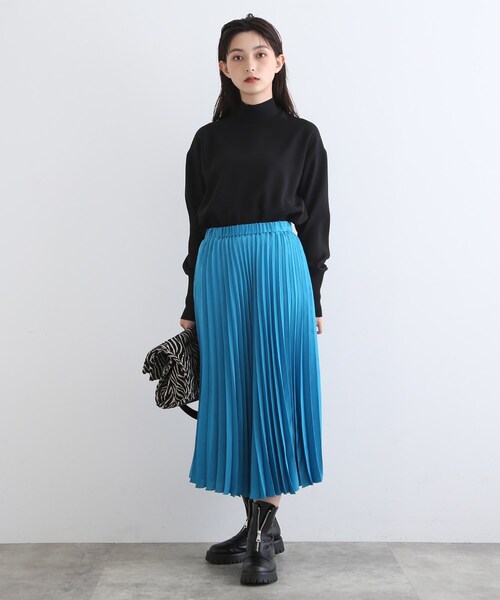 INDIVI（インディヴィ）の「◆【Oggi 11月号掲載/滝沢カレンさん着用】ジップアップミドルブーツ（ブーツ・レディース・ブラック・35/45/25）」の5枚目の写真