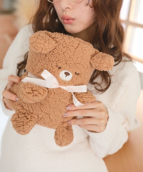 DONOBAN（ドノバン）の「モコモコくるくるアニマルひざ掛け